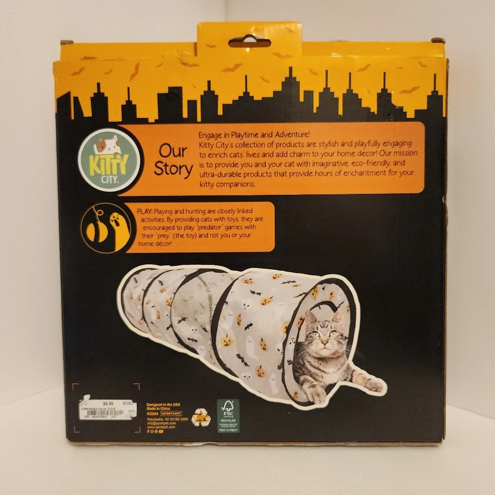 Pop-up Cat Play Tunnel Cat Toy Tunnel